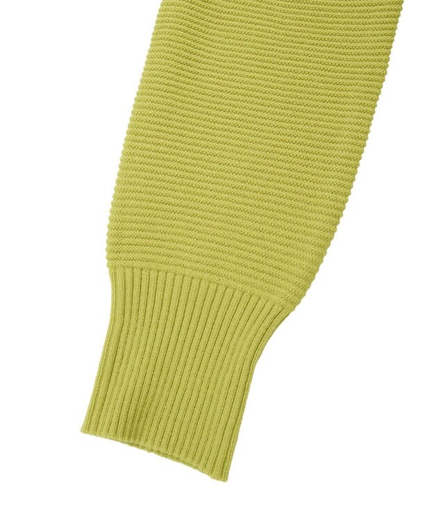 YECCA VECCA Vネックドロストデザインニット Lime Green
