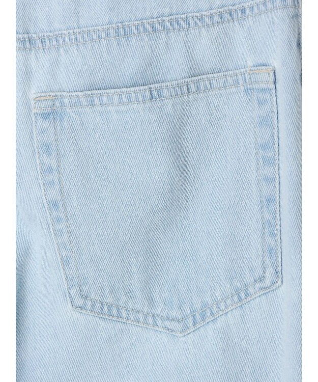 earth music&ecology センタースリットデニムパンツ Light Indigo