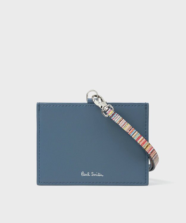 Paul Smith シグネチャーストライプタブ  IDケース ブルー