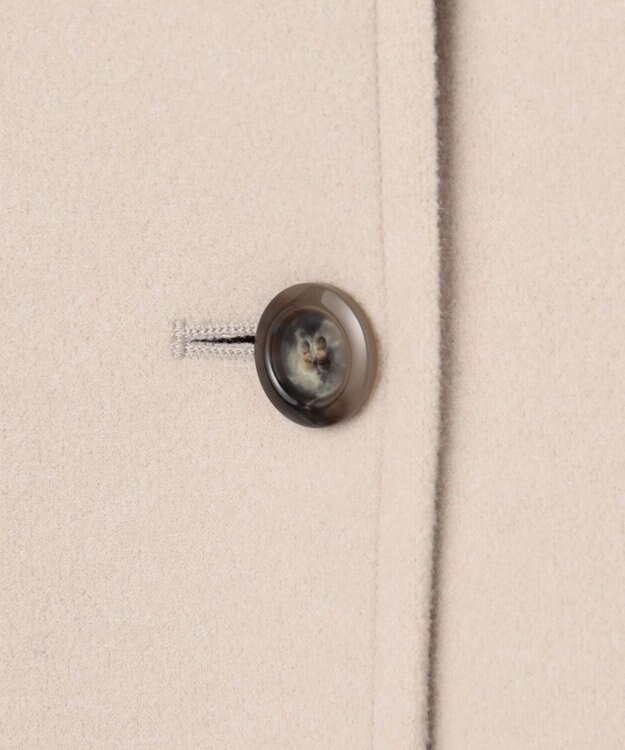 ANY SIS S ウールライクスタンドカラー ミドルコート アイボリー