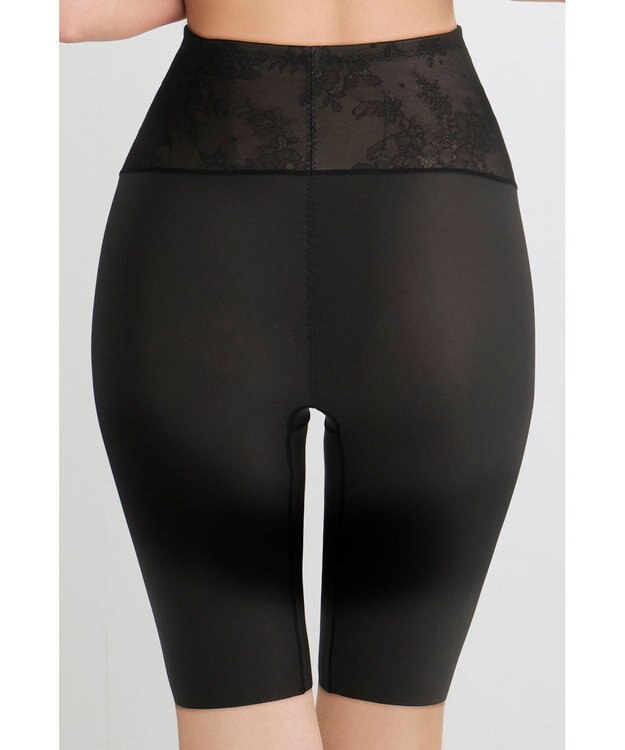 WACOAL ガードル 【肌リフト】 下半身のたるみをリフトアップ スリムなシルエット ロング丈 一枚ばき可能 Qサイズまで対応 大きいサイズ レディース GRC424 /ワコール ブラック