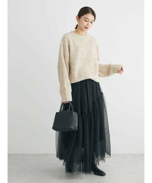 Green Parks ブークレーニットプルオーバー Beige