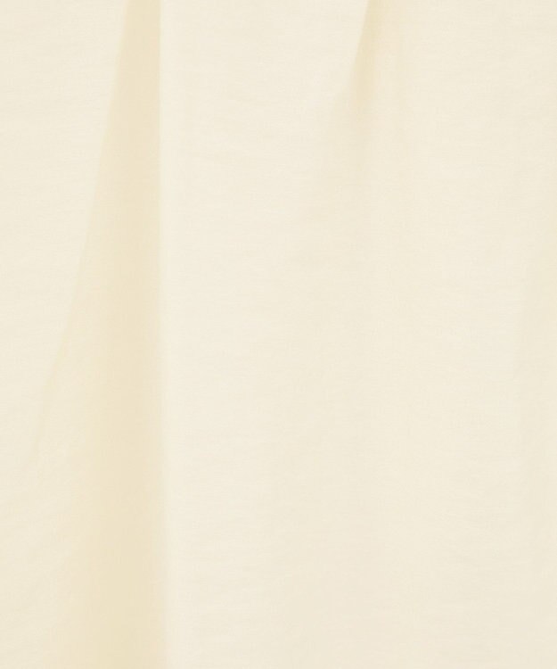 Green Parks フリルカラーリボンブラウス Ivory