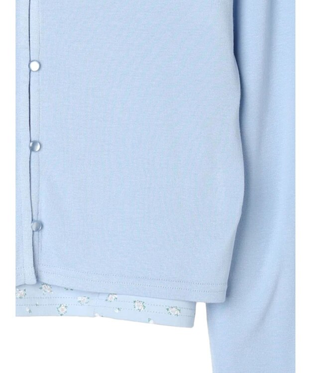 earth music&ecology ＳＥＴ２点カーディガン＋フラワーキャミ Sax