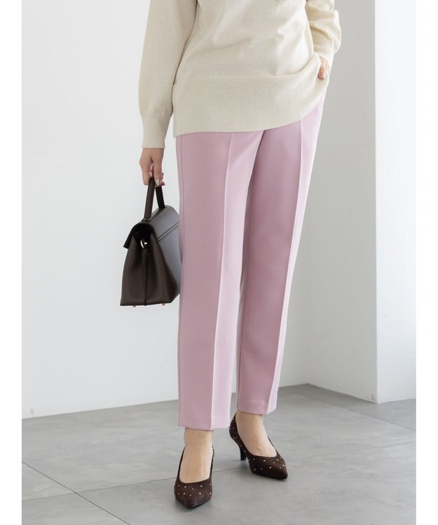 Te chichi ダブルクロスペンシルパンツ《2025winter catalog item》 ピンク