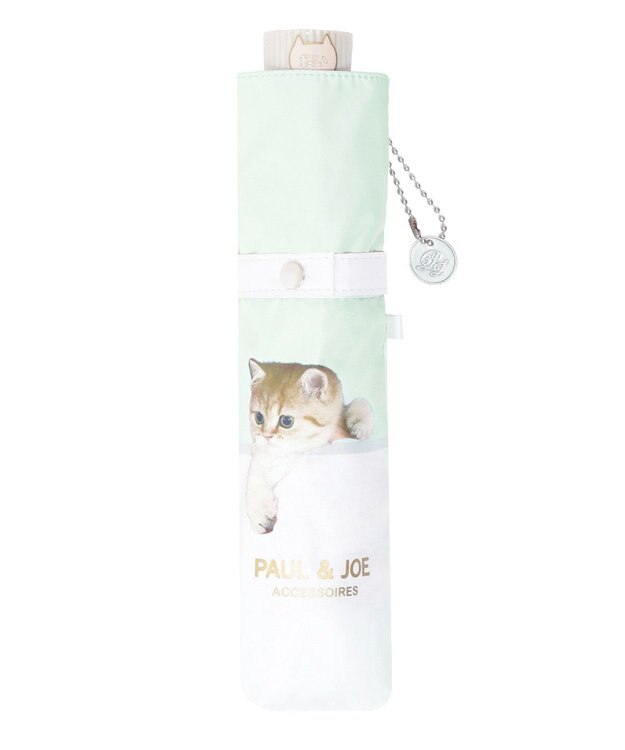 MOONBAT 【一級遮光/軽量】PAUL & JOE 晴雨兼用 折りたたみ日傘 スウィンギングヌネット ミントグリーン