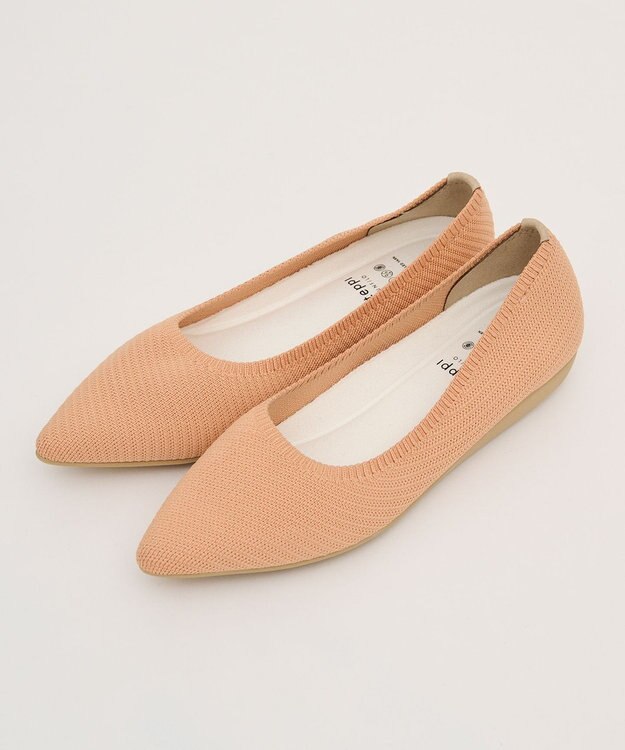 steppi 【洗える/撥水】NEWライン ポインテッド パンプス ライト オレンジ