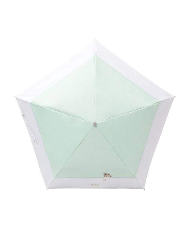 MOONBAT 【一級遮光/軽量】PAUL & JOE 晴雨兼用 折りたたみ日傘 スウィンギングヌネット ミントグリーン