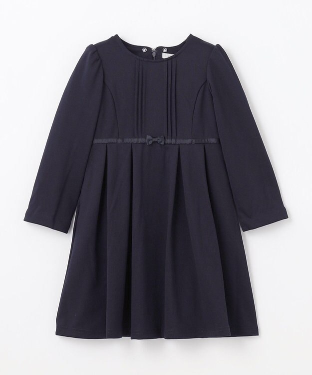 ANY KIDS レース付き きちんと ワンピース ネイビー