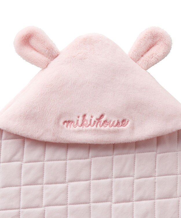 MIKI HOUSE HOT BISCUITS 【ミキハウス】 マイクロファー アフガン ピンク
