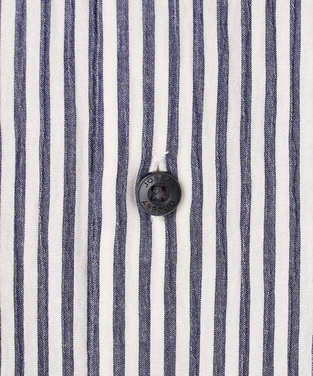 JOSEPH ABBOUD 【イージーケア・JAPANファブリック】ブロックストライプ シャツ ネイビー系1