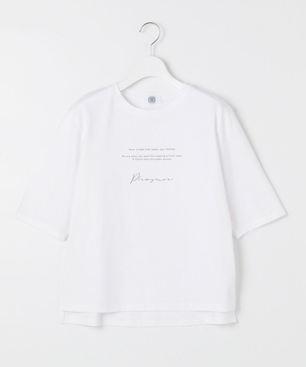 J.PRESS LADIES ロゴ Tシャツ ホワイト系