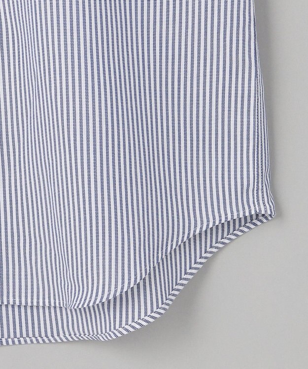 GOTAIRIKU 春夏向け【形態安定】SUMMERPREMIUMPLEATS_セミワイドカラー 半袖ドレスシャツ(26年限定色) 26年限定色/サックスブルー×ストライプ