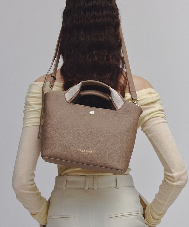 TREASURE TOPKAPI】ソフトシュリンク テープハンドル ショルダー付き