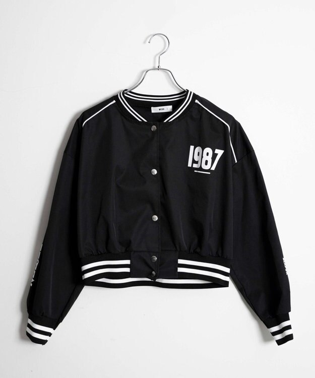 WEGO ラインカラーブルゾン ブラック