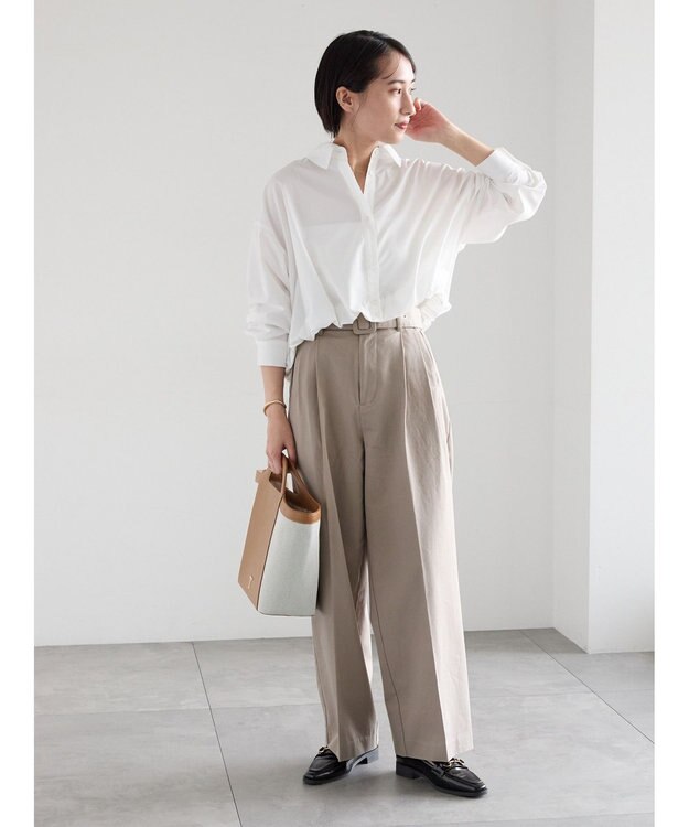 Te chichi ハイウエストワイドチノパンツ《2026 spring catalog item》 ベージュ