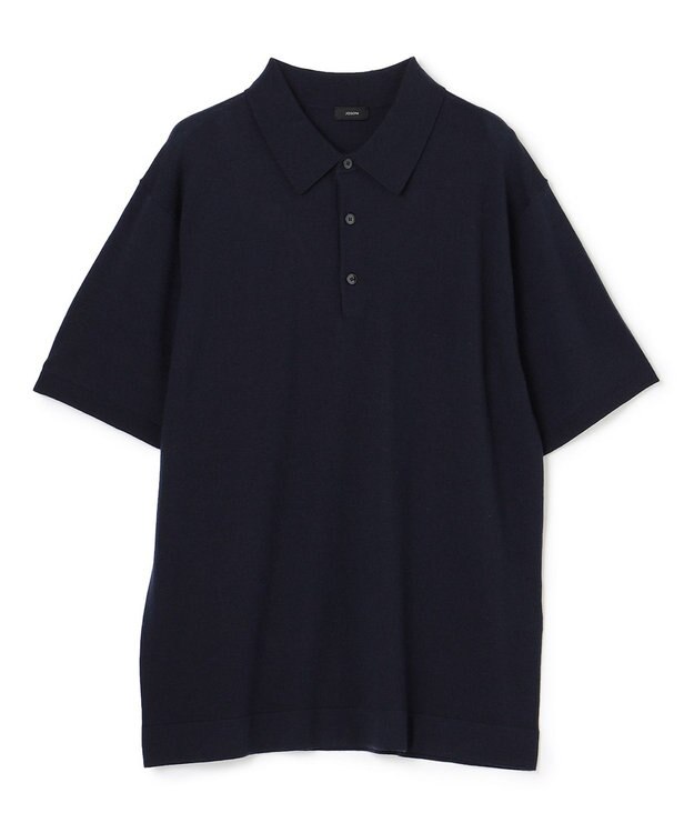 JOSEPH HOMME LIGHT MERIONS KNIT POLO ネイビー系