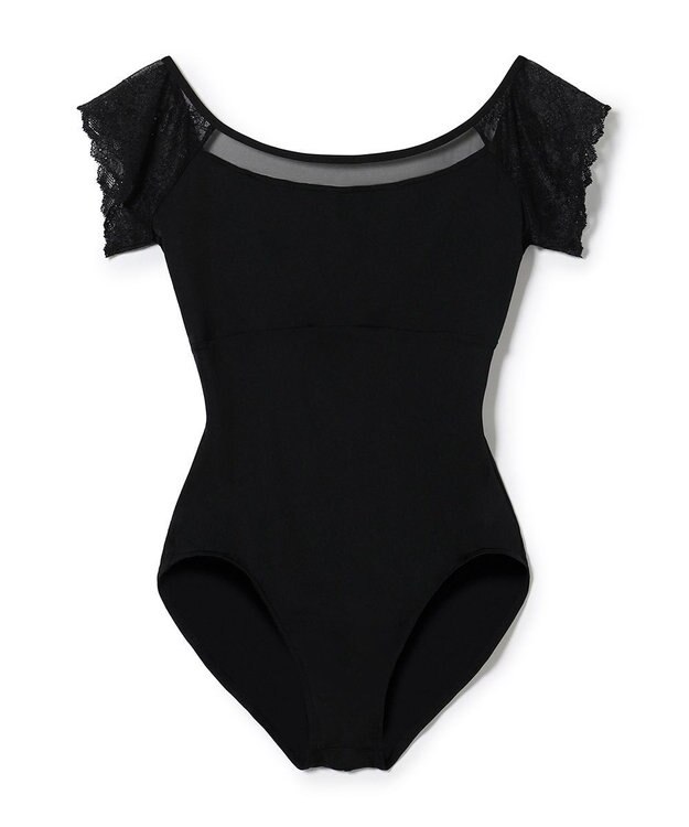 Chacott フレンチスリーブレオタード ブラック