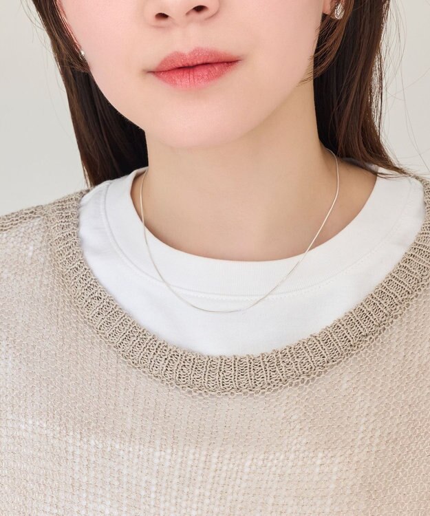 Phoebe 【SV925】シルキーシャインベネチアンチェーンネックレス シルバー