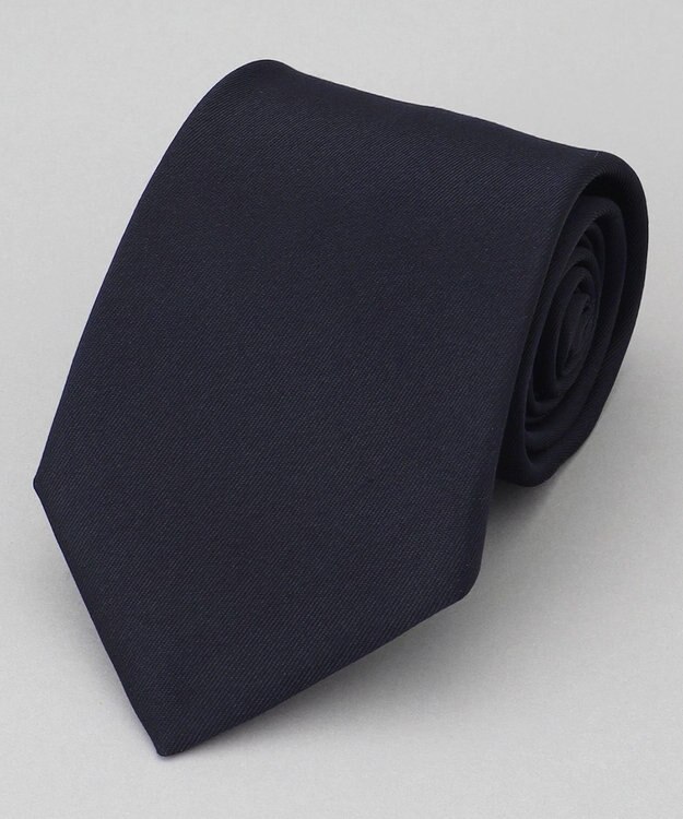 GOTAIRIKU セレモニー/お受験に最適【日本製】シルク ネクタイ_紺無地 ネイビー系