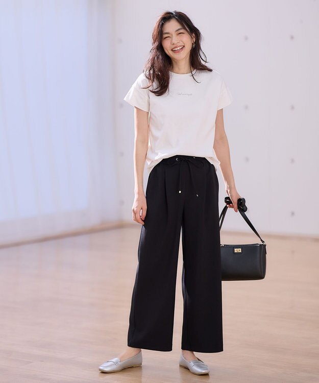 ANY エンブロイダリーロゴTシャツ オフ