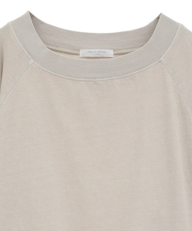 Green Parks ピグメントボートネックプルオーバー Ecru