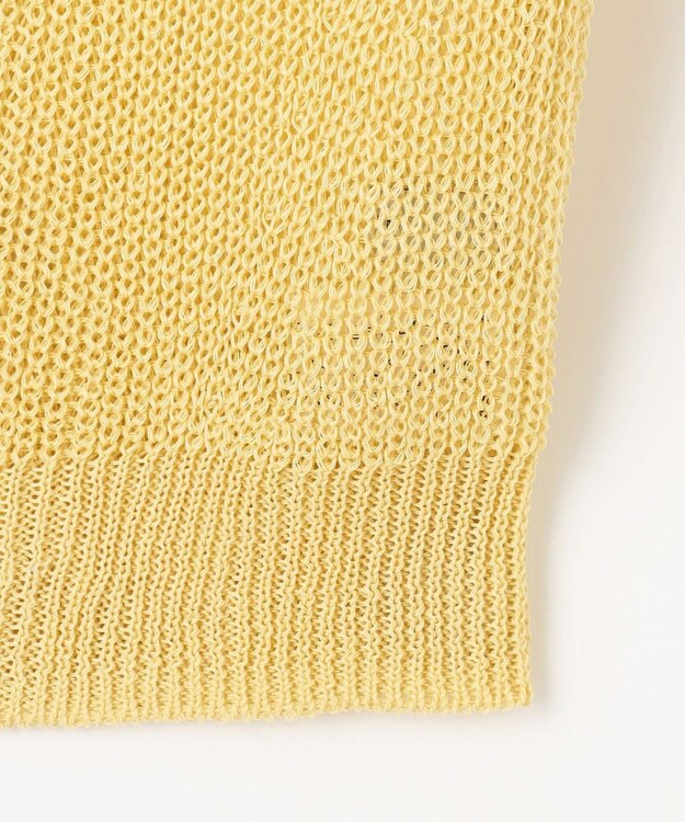 ANY L 【洗濯機可/前後着用可/アンチピリング】２ＷＡＹドライニット イエロー