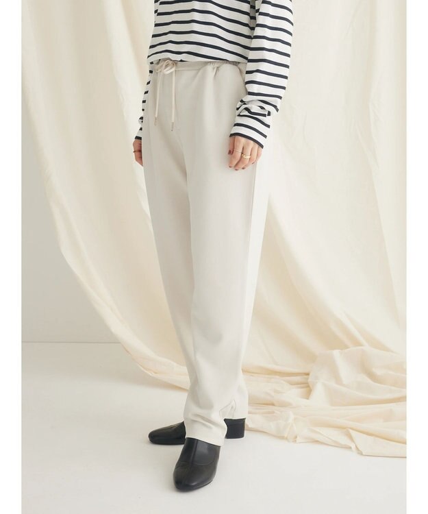 CRAFT STANDARD BOUTIQUE ストレッチカラーイージーパンツ Ivory