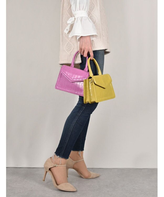 LA BAGAGERIE 【MONICA】ワンハンドルミニショルダーバッグ イエロー