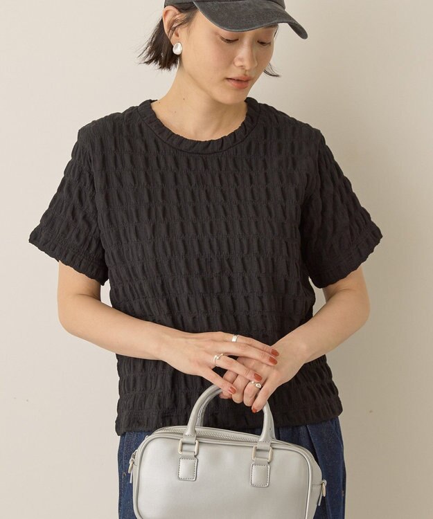 AMERICAN HOLIC ポコポコ半袖プルオーバー Black