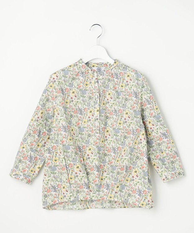 J.PRESS LADIES S Liberty Rachel & Michelle バンドカラー ブラウス コーラル系