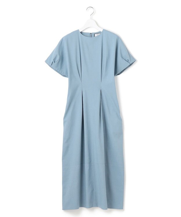 J.PRESS YORK STREET 【WOMEN】リネンライクイージーフィット ワンピース ダルブルー系