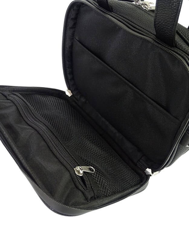 +RING 【プラスリング】【数量限定】メンズ向け  synthetic leather mini boston bag BLK SR403 黒