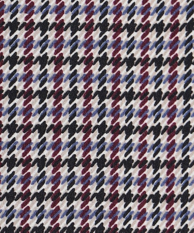 J.PRESS LADIES デシンハウンドトゥースプリント スカート ネイビー系