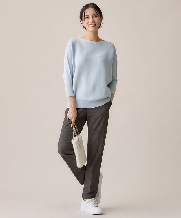 自由区 【WEB限定カラーあり・撥水加工】TRギャバテーパード パンツ グレー系