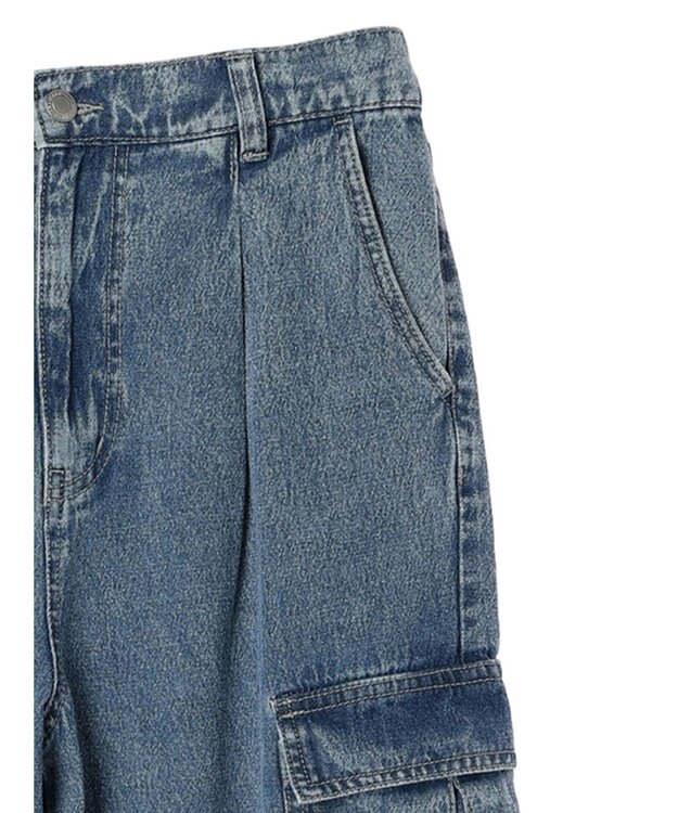 Green Parks ・ＥＬＥＮＣＡＲＥ　ＤＵＥ　デニムカーゴパンツ Light Indigo
