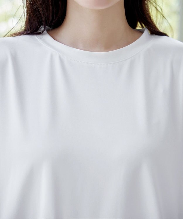 Tiaclasse 【洗える】ギャザーポンチョカットソープルオーバー オフホワイト