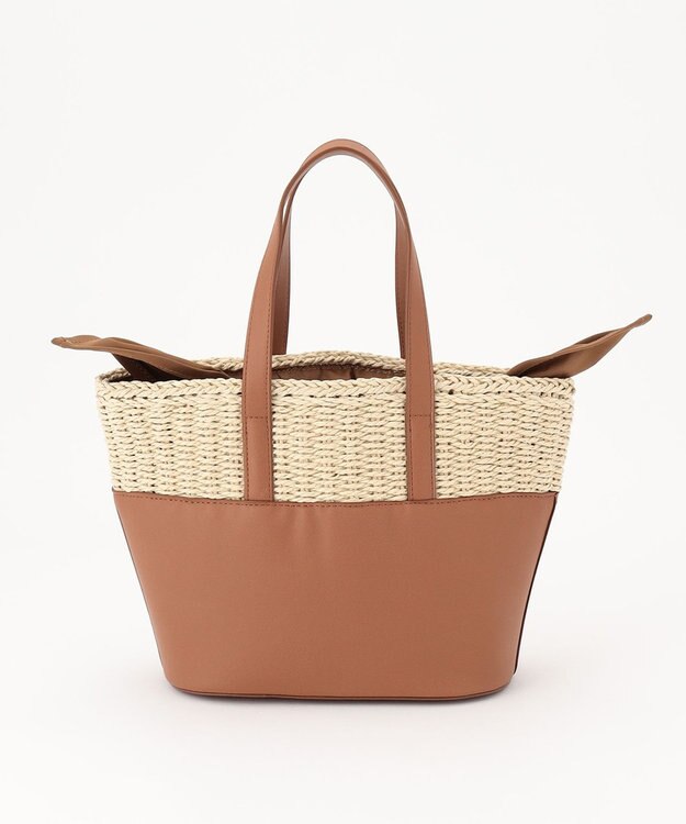 LA BAGAGERIE 【インスタグラマー chiyoさん×LA BAGAGERIE】コンビネーションかごバッグ チョコ