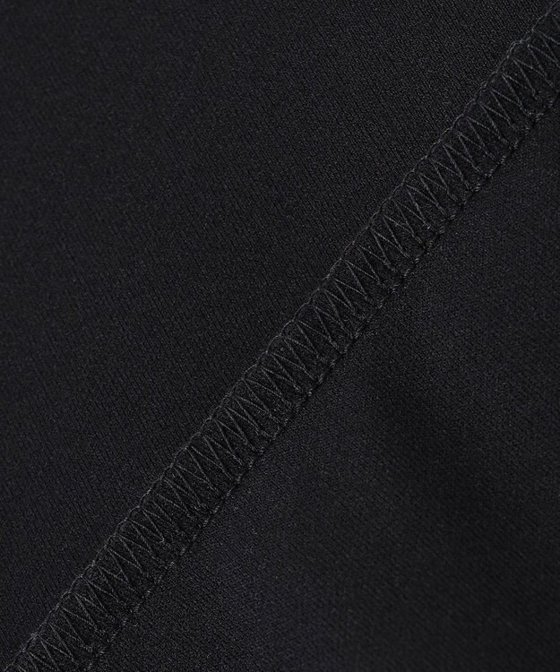 23区GOLF 人気デザインがアップデート！【WOMEN】ライトダンボール 半袖モックネックシャツ ブラック系