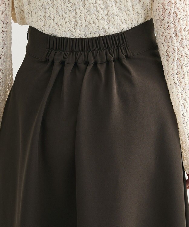 Green Parks ・ｓｗｉｎｇ　ｂｙ　ロングフレアスカート Dark Khaki