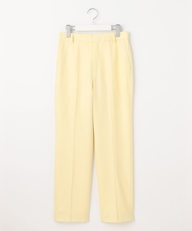 23区 【CLASSY.1月号掲載】ウールミルドストレッチ テーパードパンツ イエロー