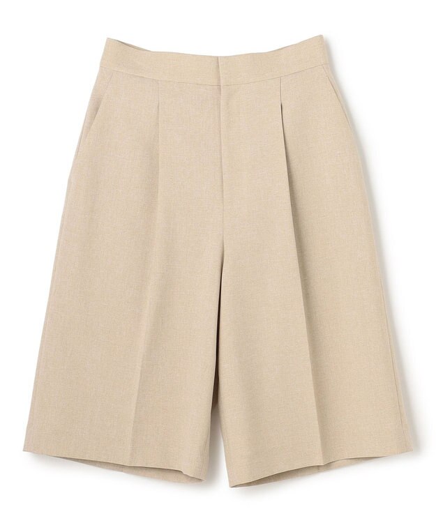 uncrave ウォッシャブルドライサップ バミューダパンツ（サスペンダー付き） シャンブレーベージュ