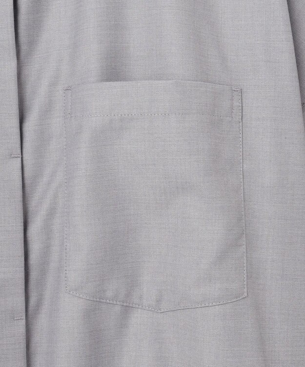 J.PRESS YORK STREET 【WOMEN】バックドレープ シャツワンピース ライトグレー系