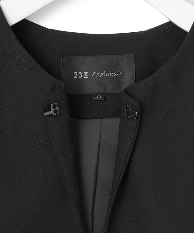 23区 S 【APPLAUDIR】バックサテンジョーゼット ジャケット ブラック系