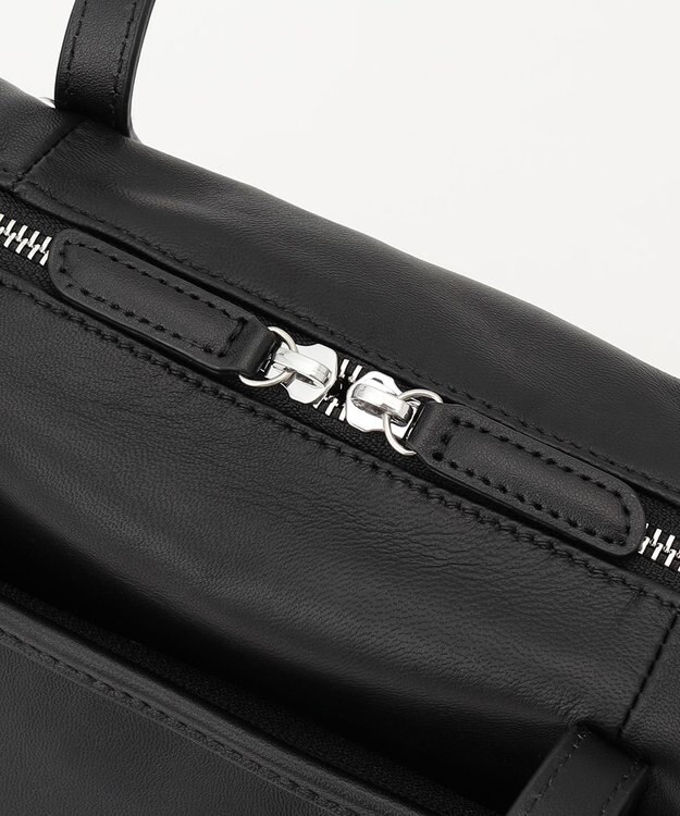 Y'SACCS イタリアンシープ　ビッグトート ブラック