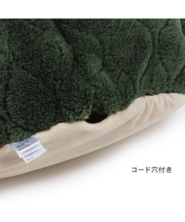 PET PARADISE ペットパラダイス 遠赤外線 ドーム型 寝袋 《オニオン柄》 小型犬 カーキ