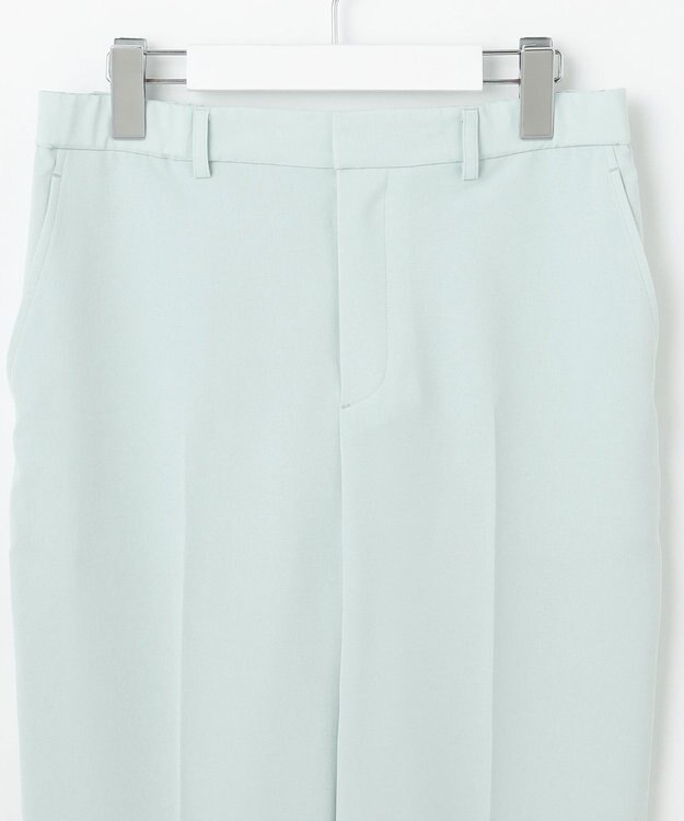 自由区 L 【セットアップ対応・UVカット・接触冷感・洗える】ライトストレッチテーパード パンツ サックス