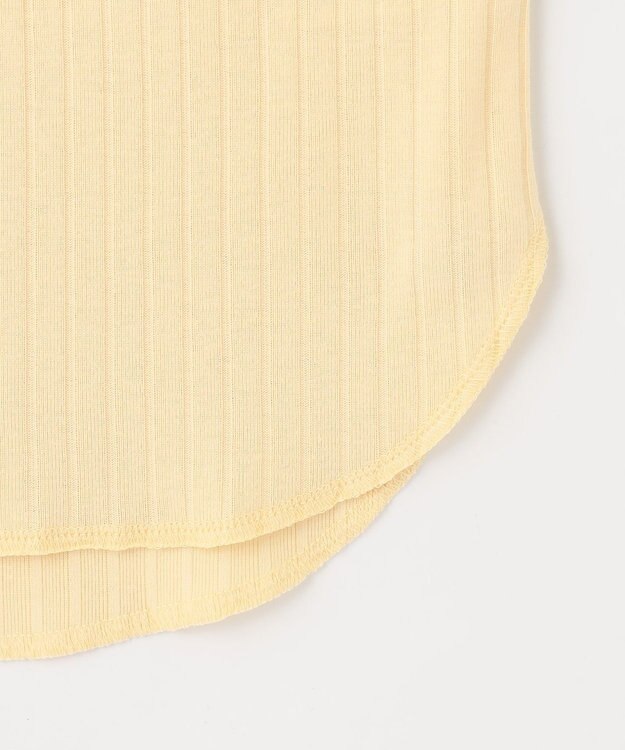 ANY L 【洗濯機可/接触冷感/UVカット】汗ジミ防止テレコノースリーブプルオーバー イエロー