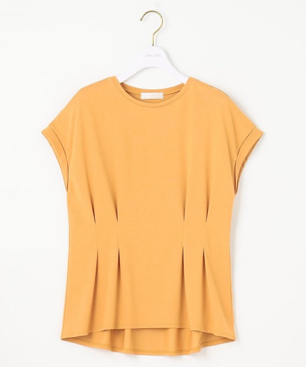 ANY SIS L 【UVケア・接触冷感】汗ジミ防止加工ペプラム カットソー マスタード