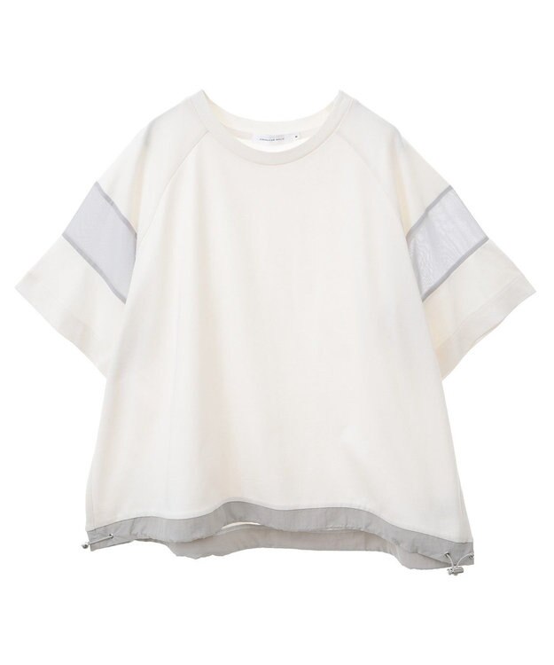 AMERICAN HOLIC 異素材ライン切替プルオーバー Off White